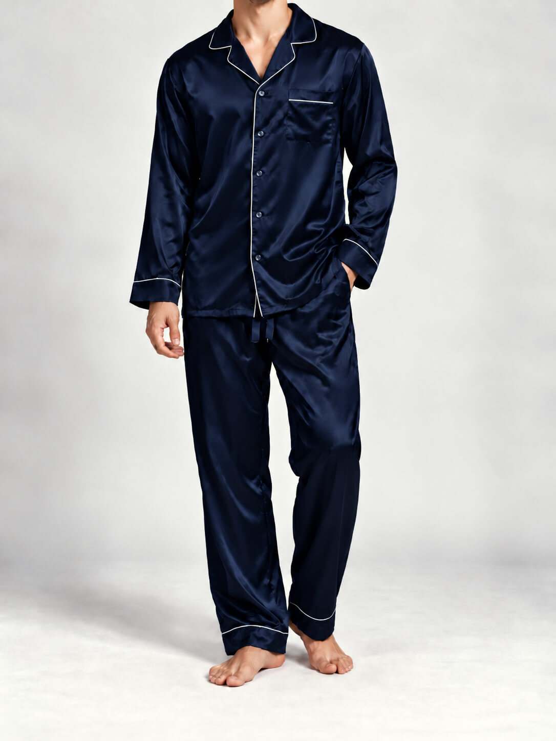 Pijamas de seda para hombre