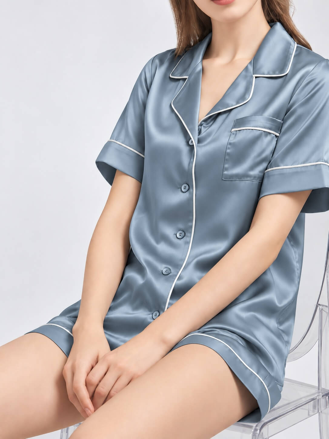 Pijamas de seda para mujer