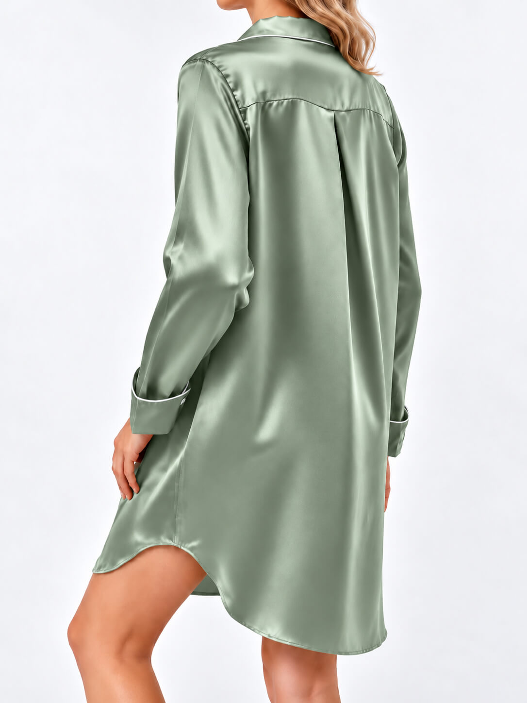 camisón de seda para mujer