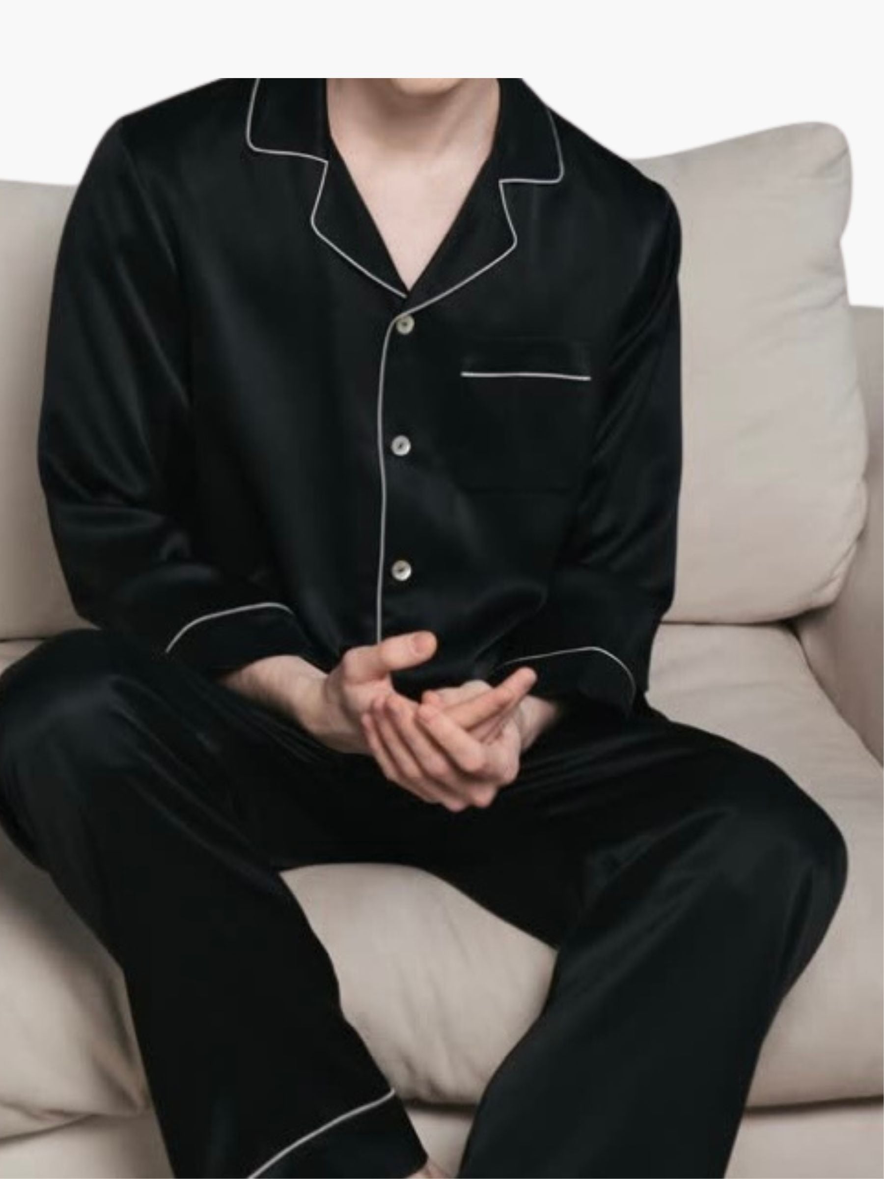 Pijamas de seda para hombre