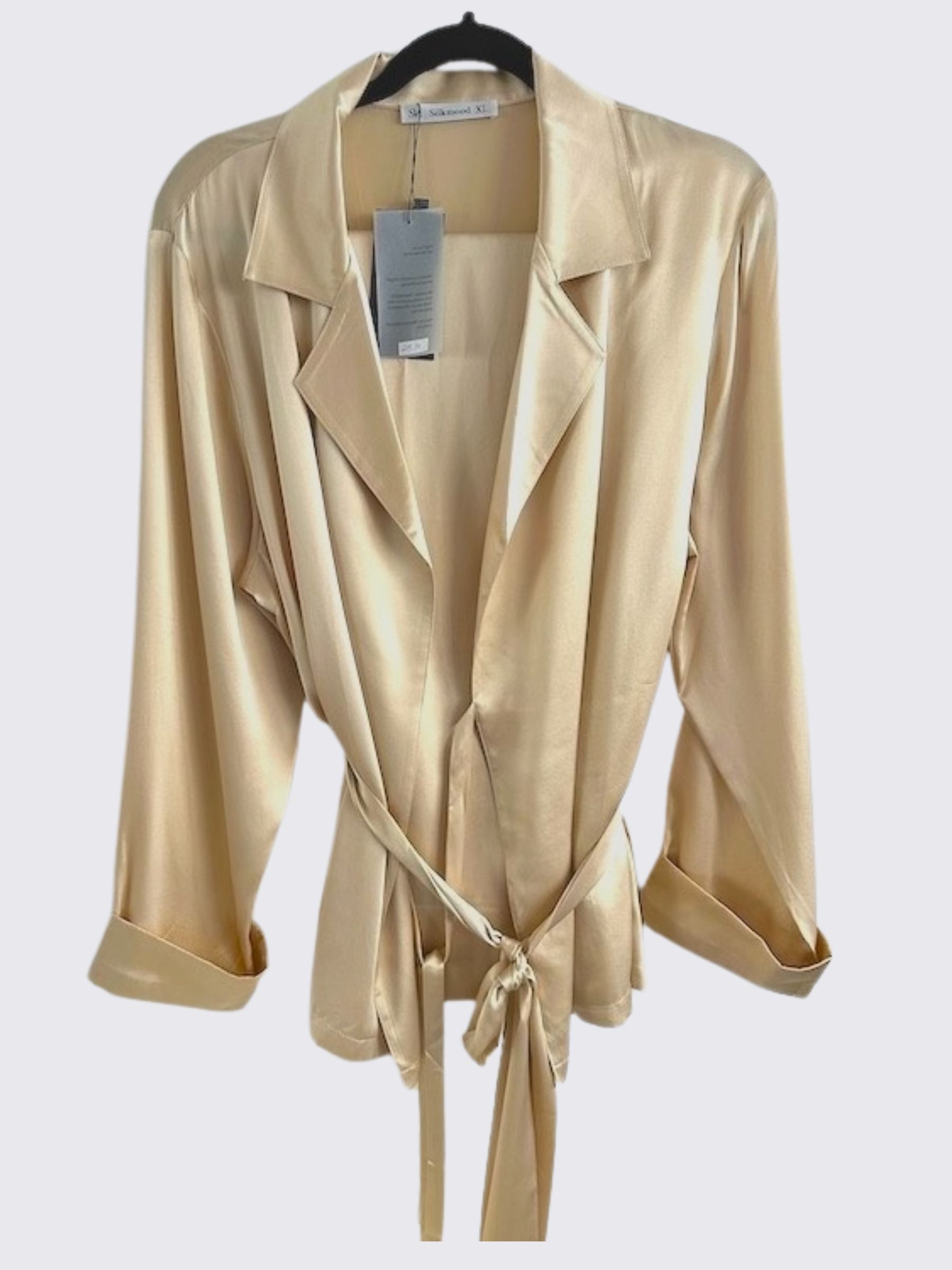 Conjunto de pijama de seda para mujer