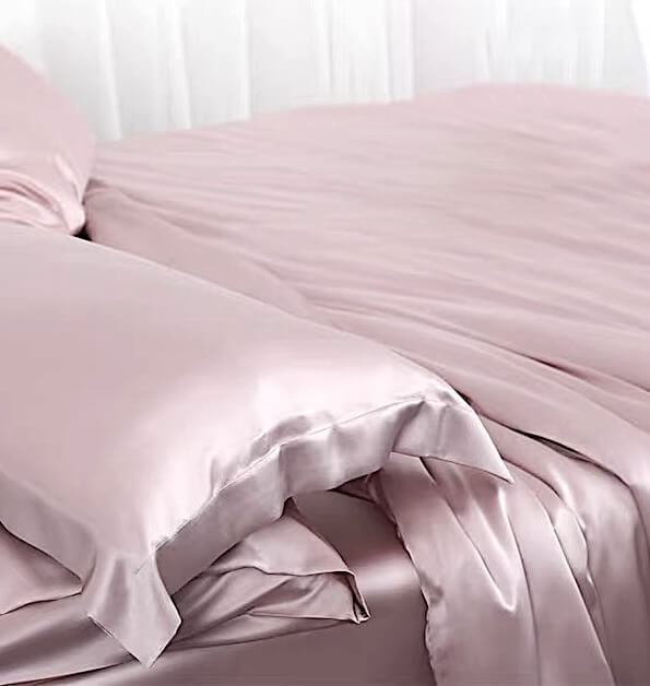 Funda de almohada de seda Oxford de 19 momme - Con volante