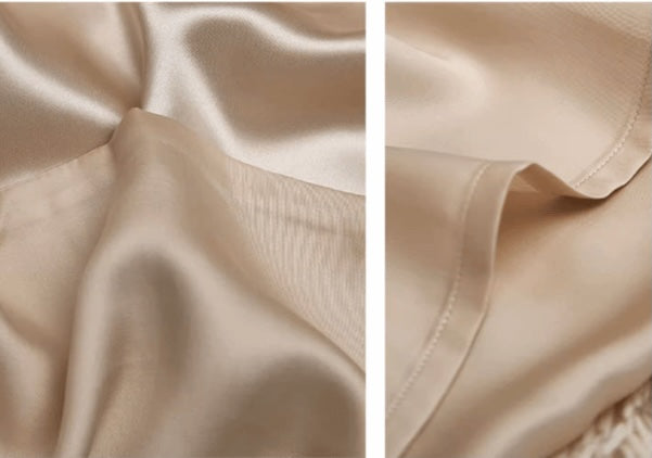 19momme silk pillowcase - No ruffle - Zipper closure