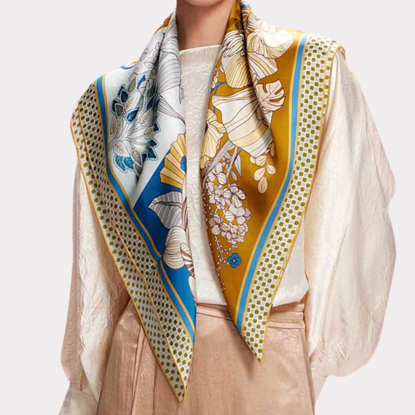 Silk scarf (90×90 cm)