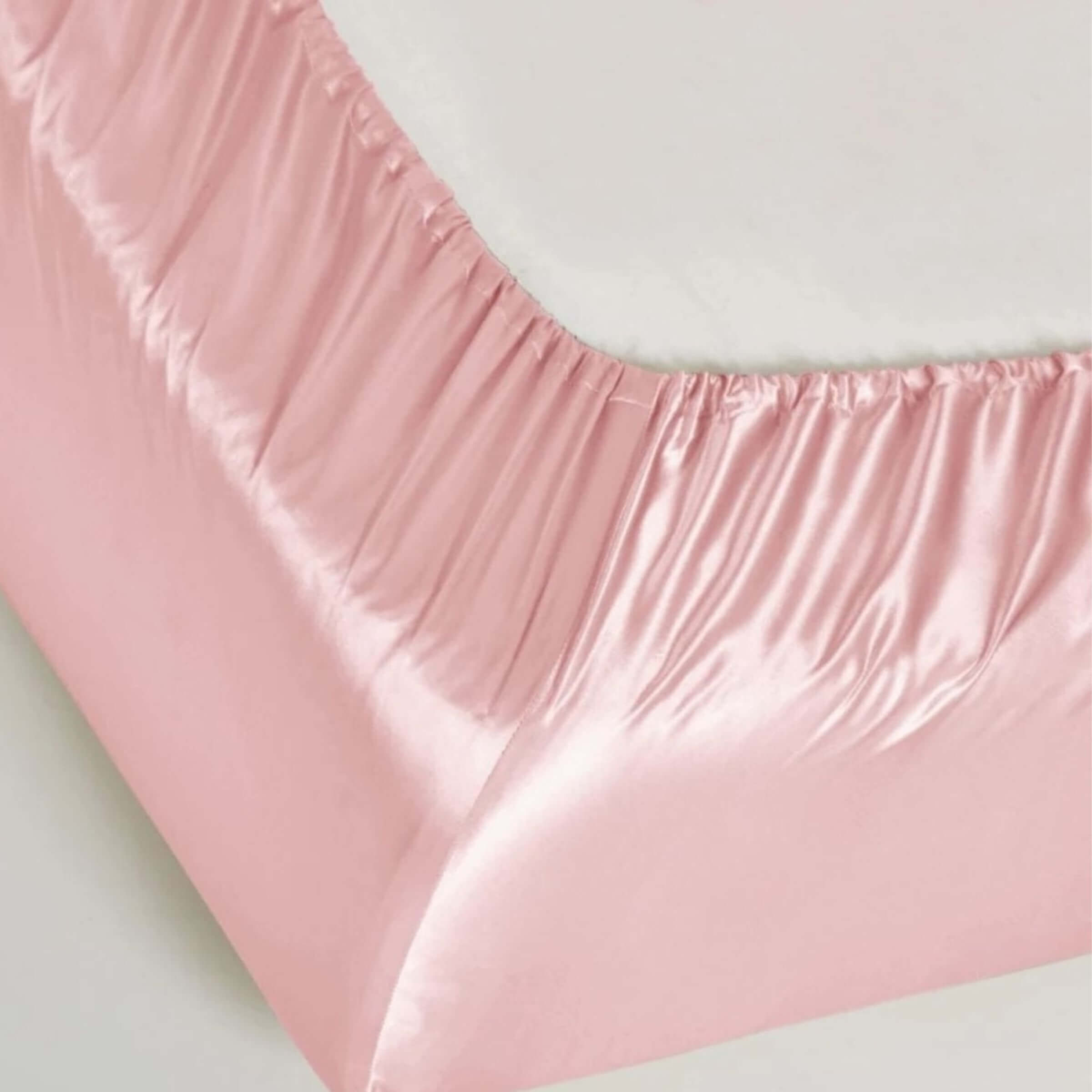 22momme champagne silk fitted sheet 