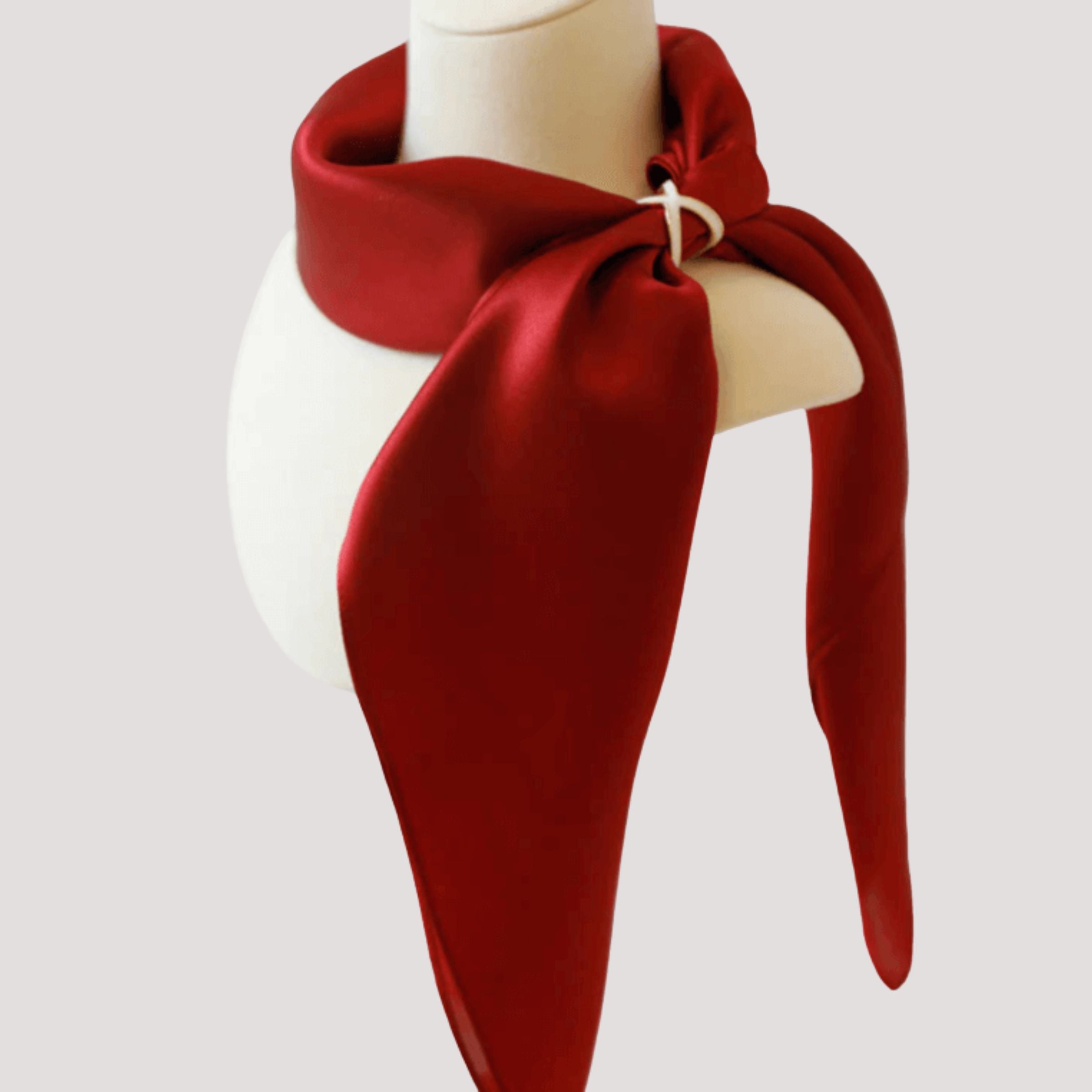 Pañuelo de seda liso (cuadrado)