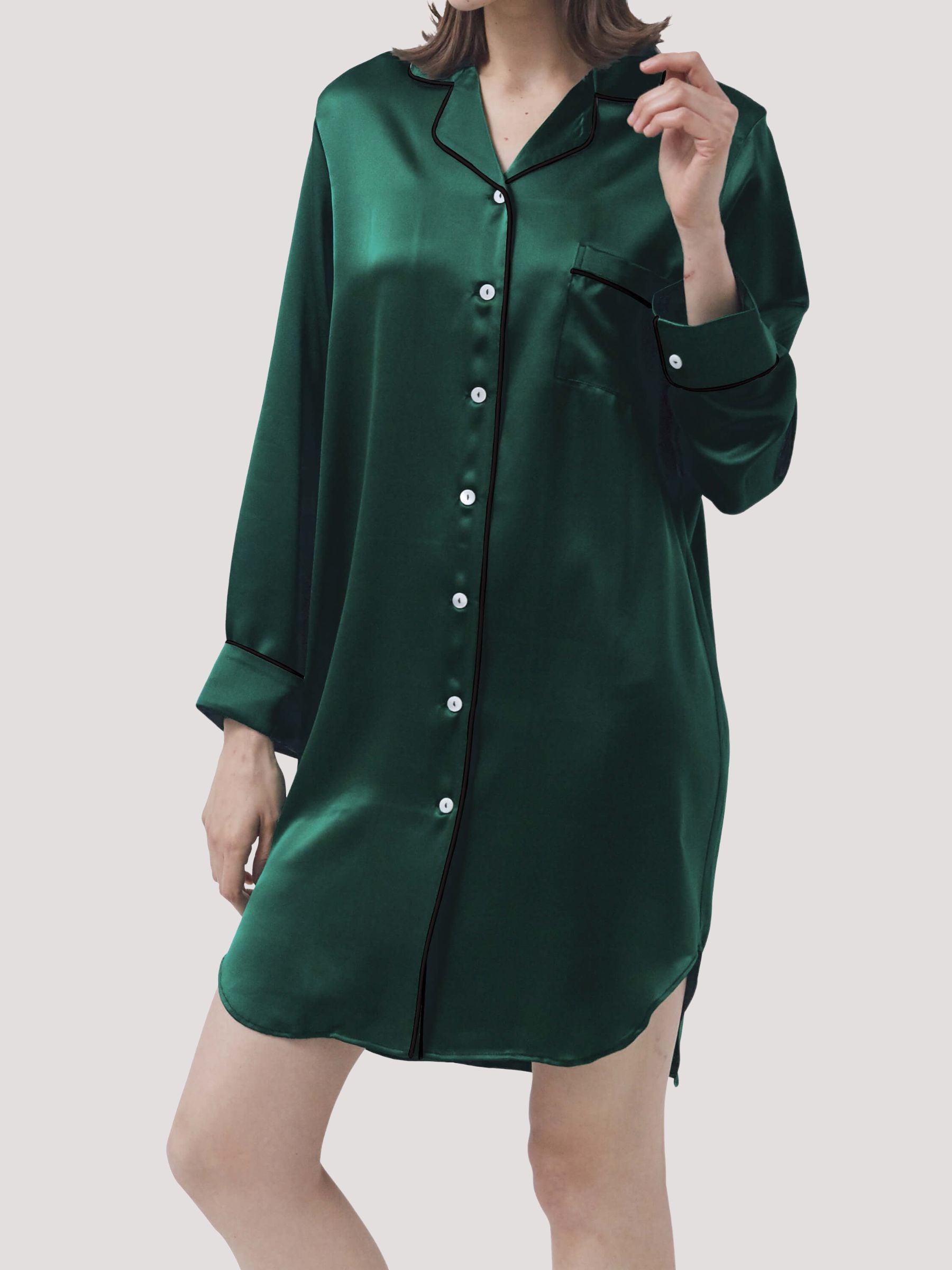 camisón de seda para mujer