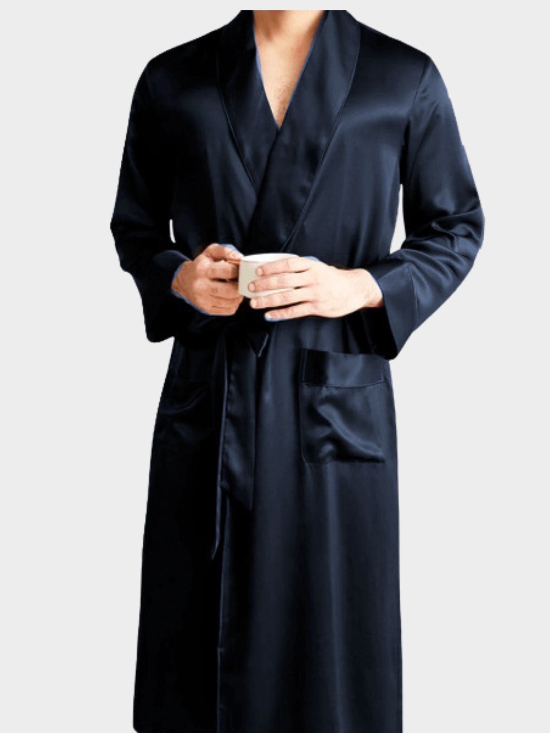 Albornoz de seda de lujo