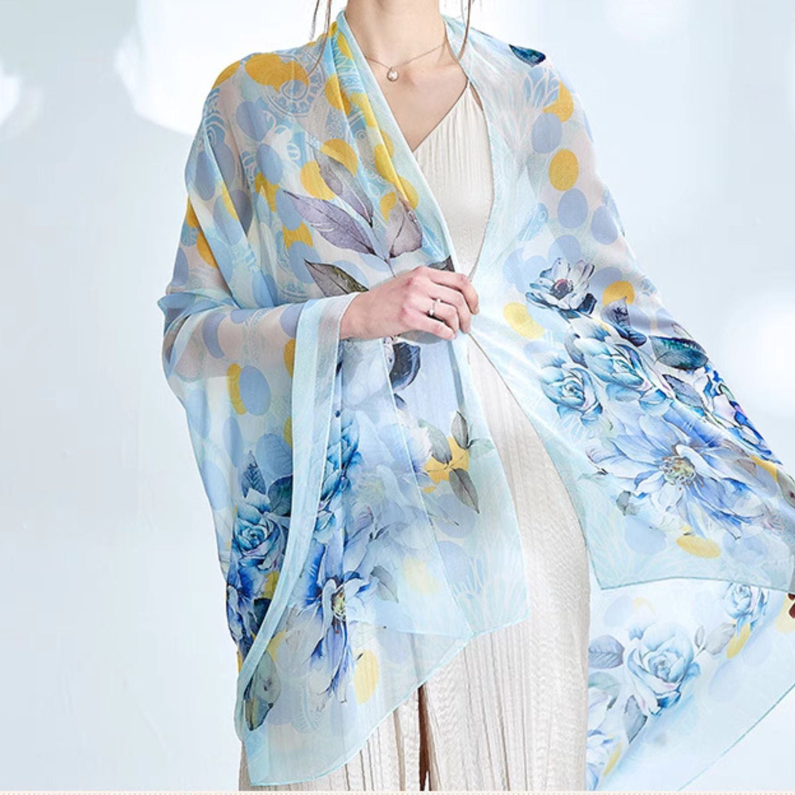 Large silk scarf