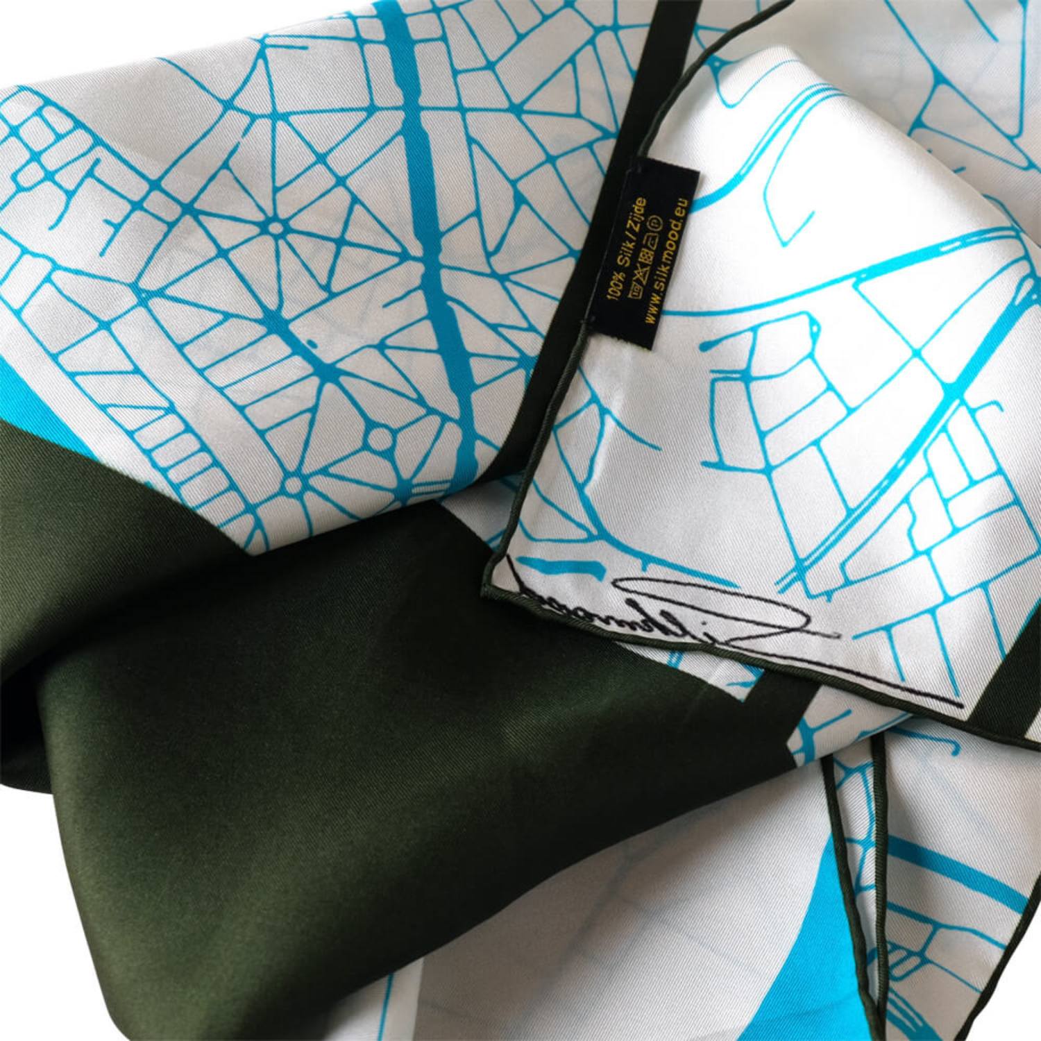 Pañuelo de seda - Amberes (90×90 cm)