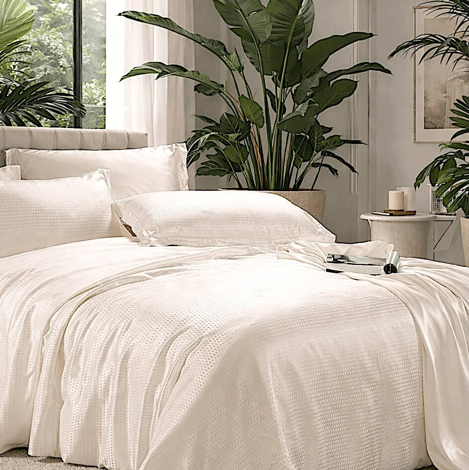 Jacquard silk bed linen 19 momme
