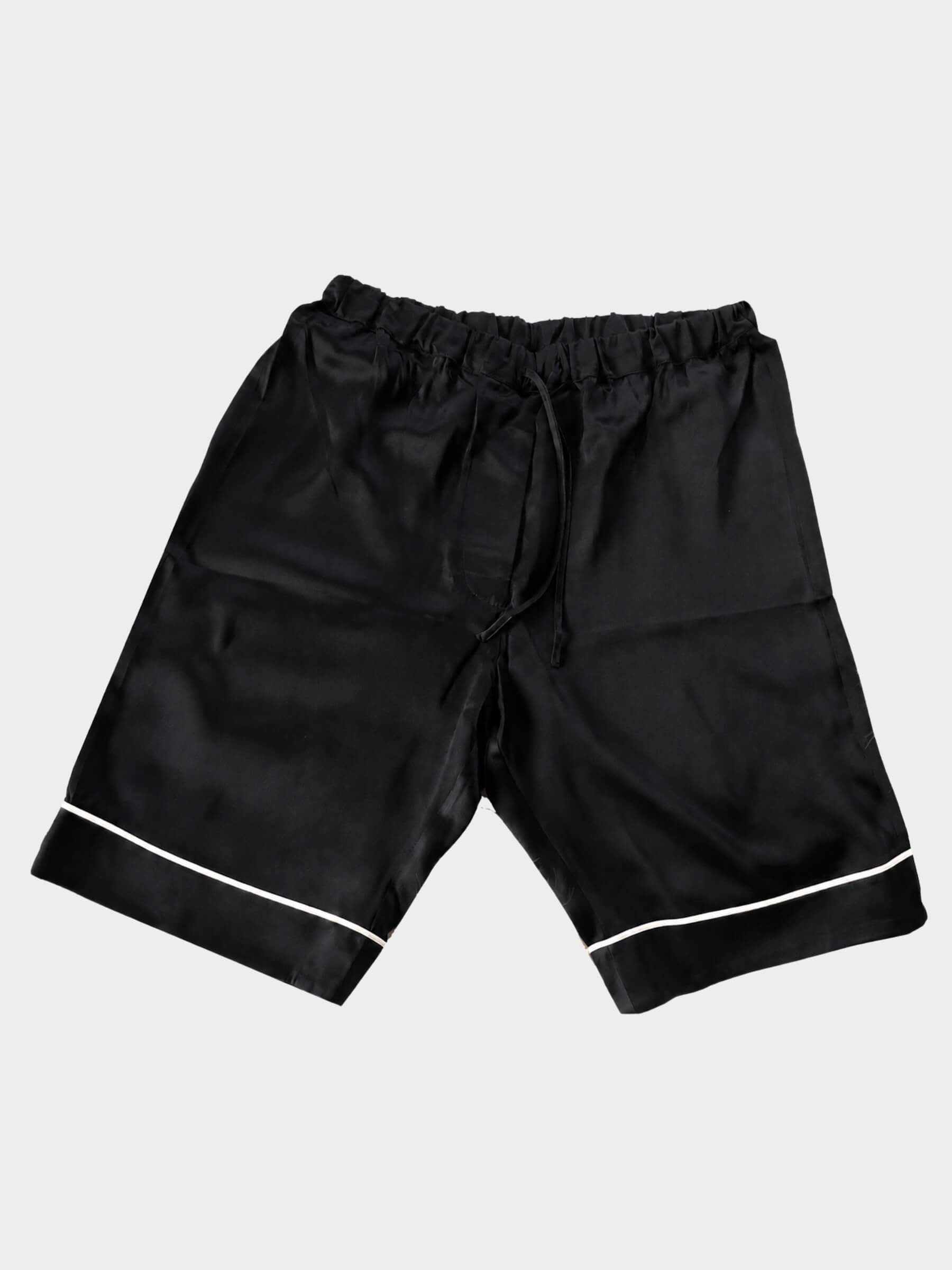 Pantalones cortos de pijama de seda para hombre
