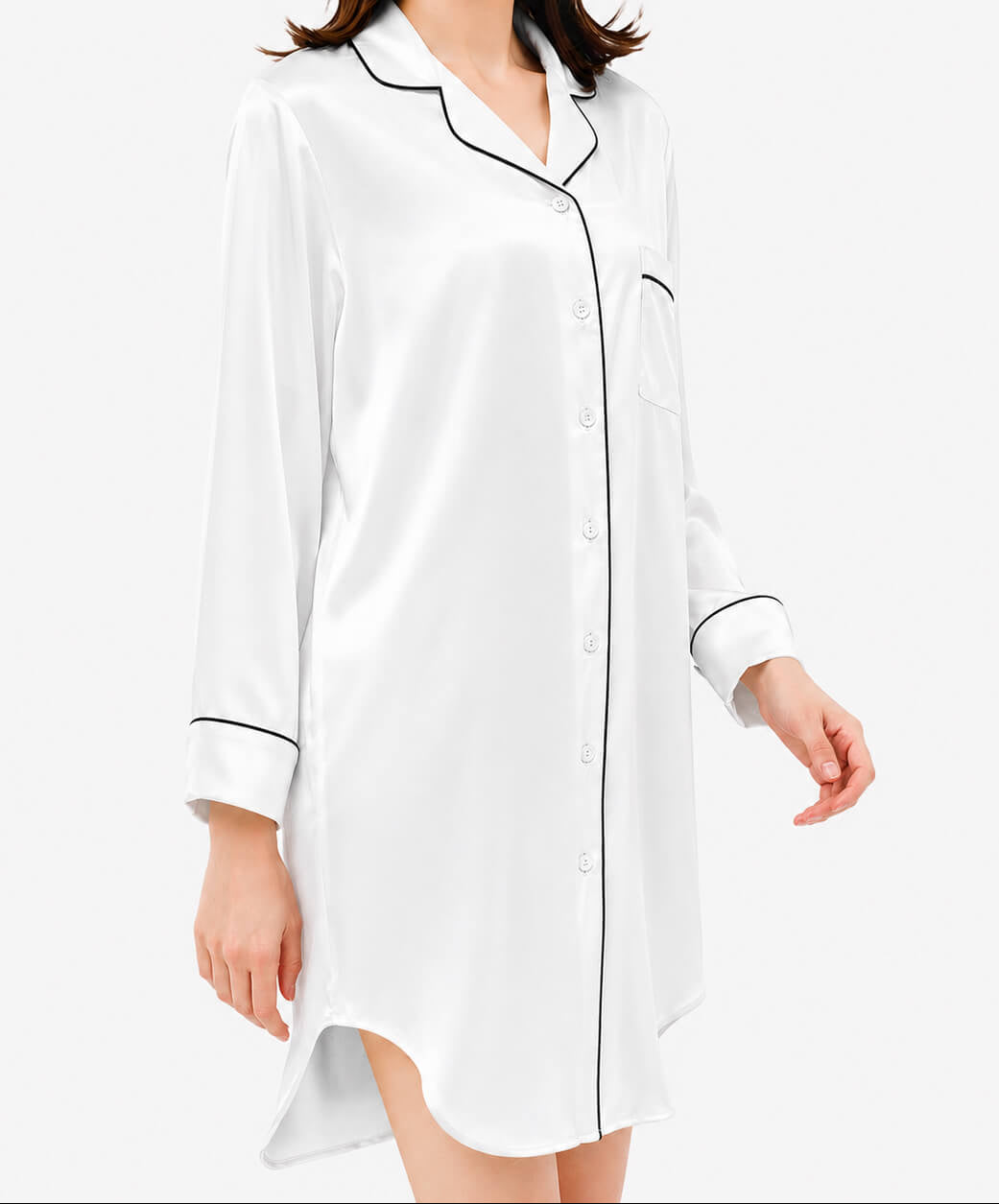 camisón de seda para mujer