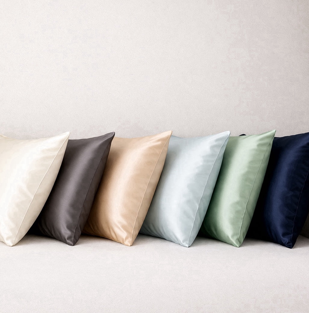 Funda de almohada de seda 22 momme - Sin volante - Cierre de cremallera