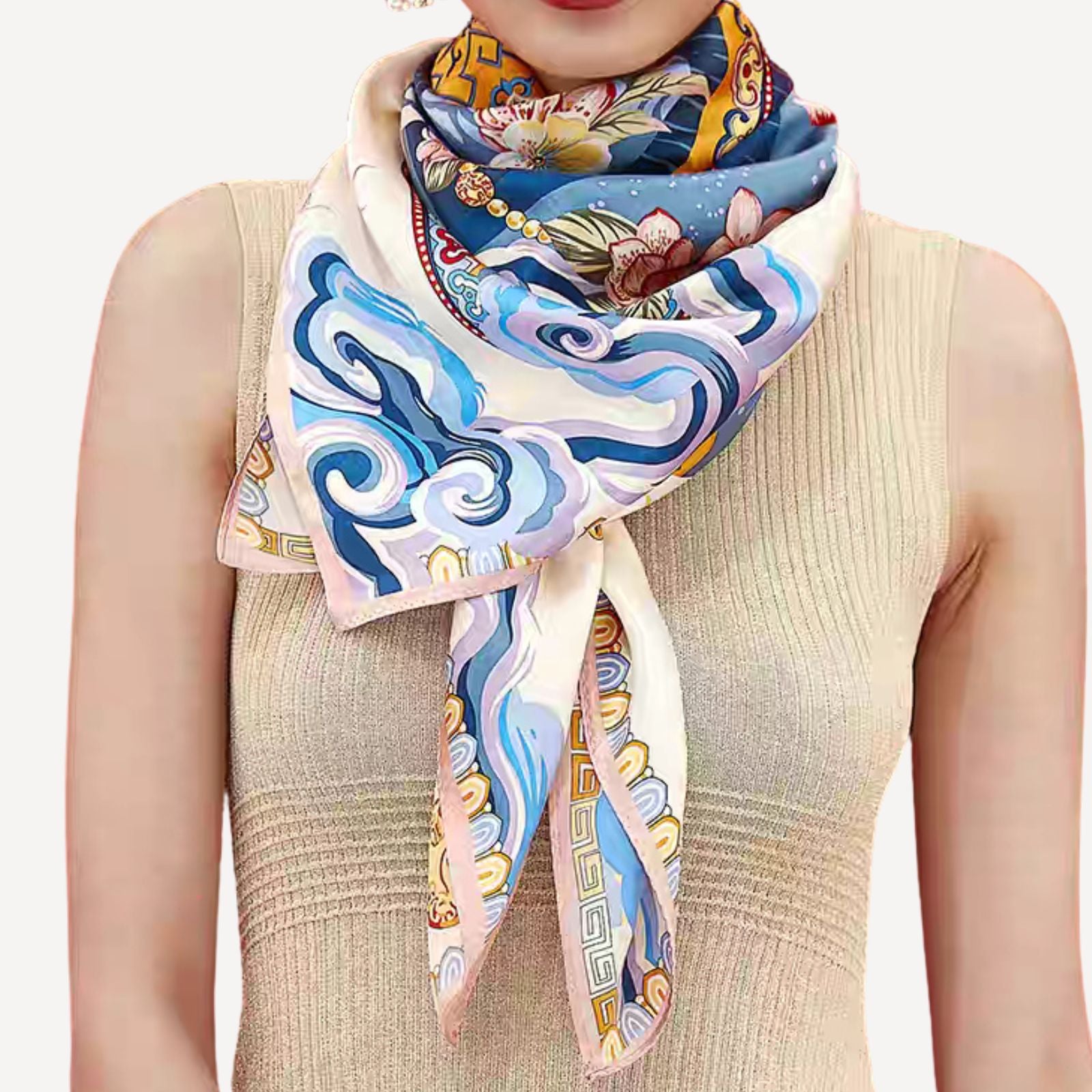 Silk scarf (90×90 cm)