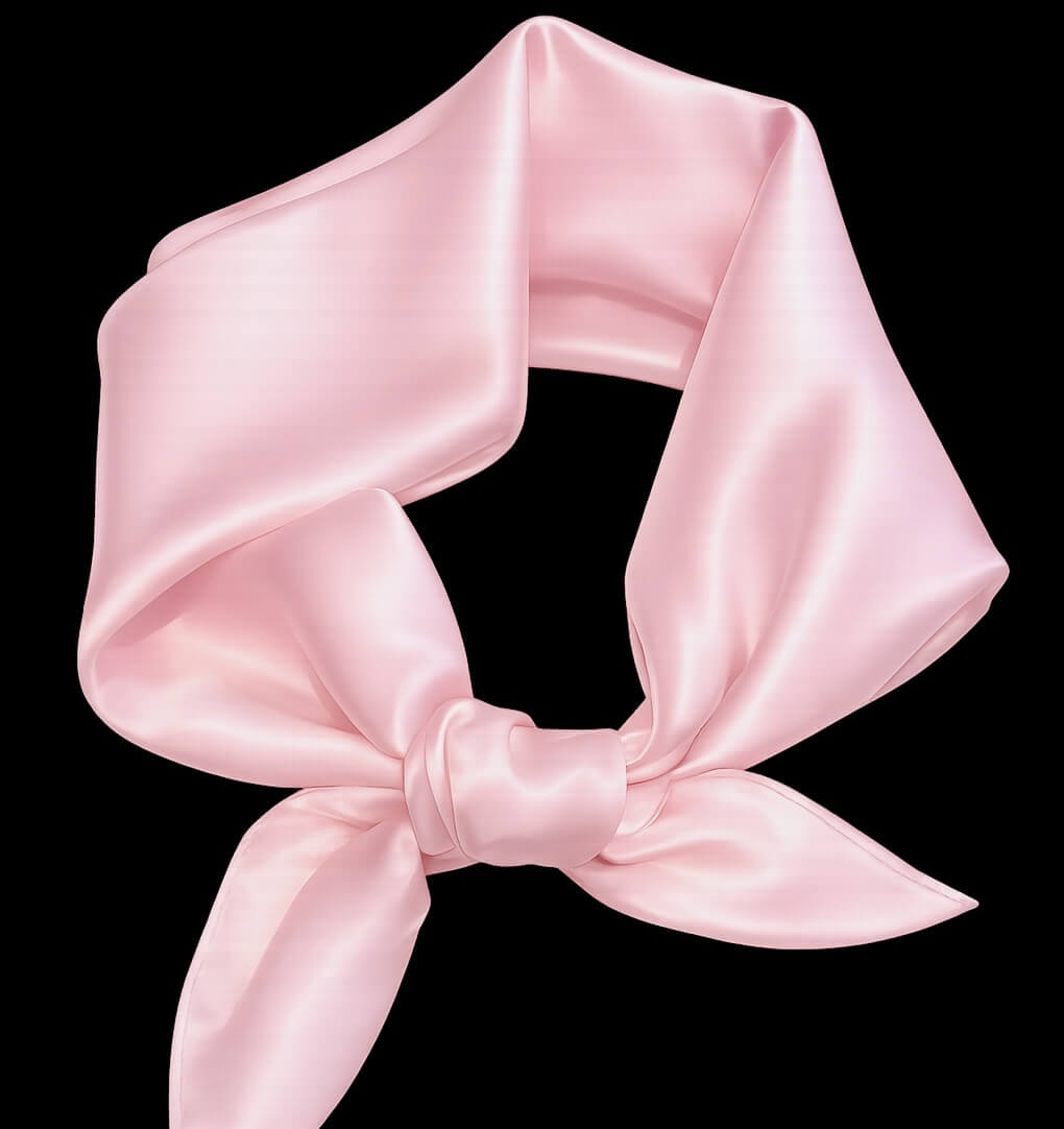 Plain silk scarf (square)