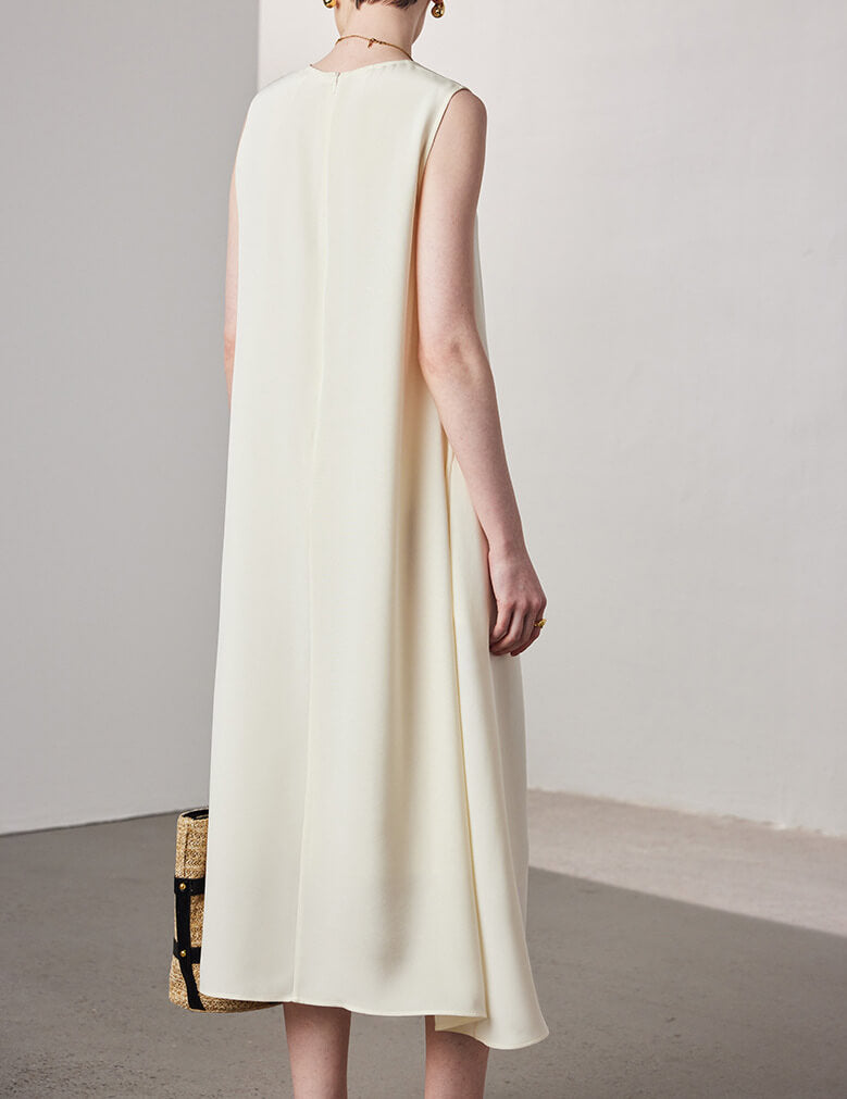 Robe trapèze en soie