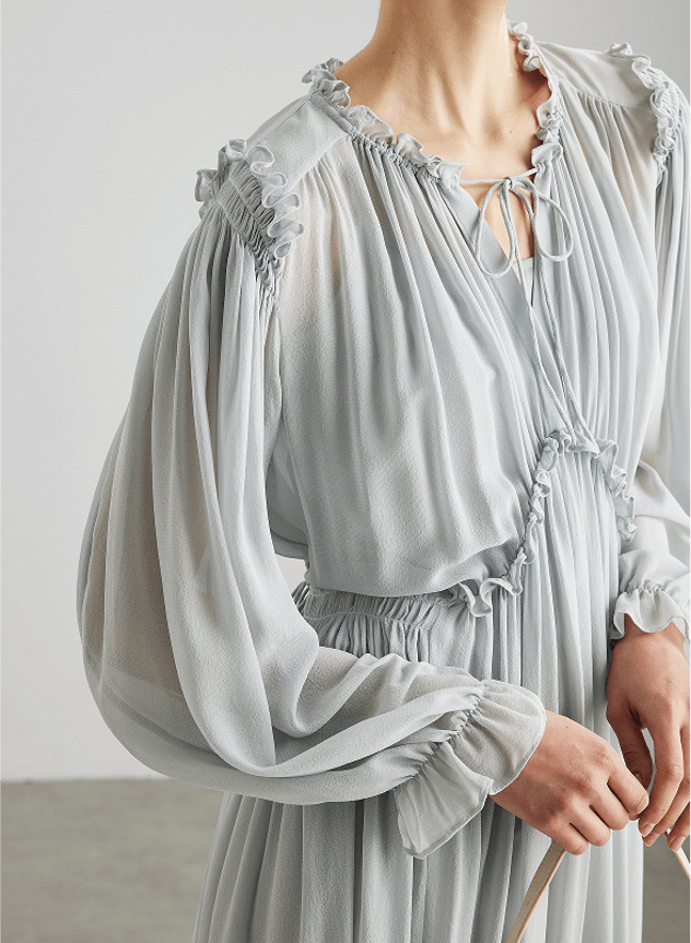 Robe en mousseline de soie