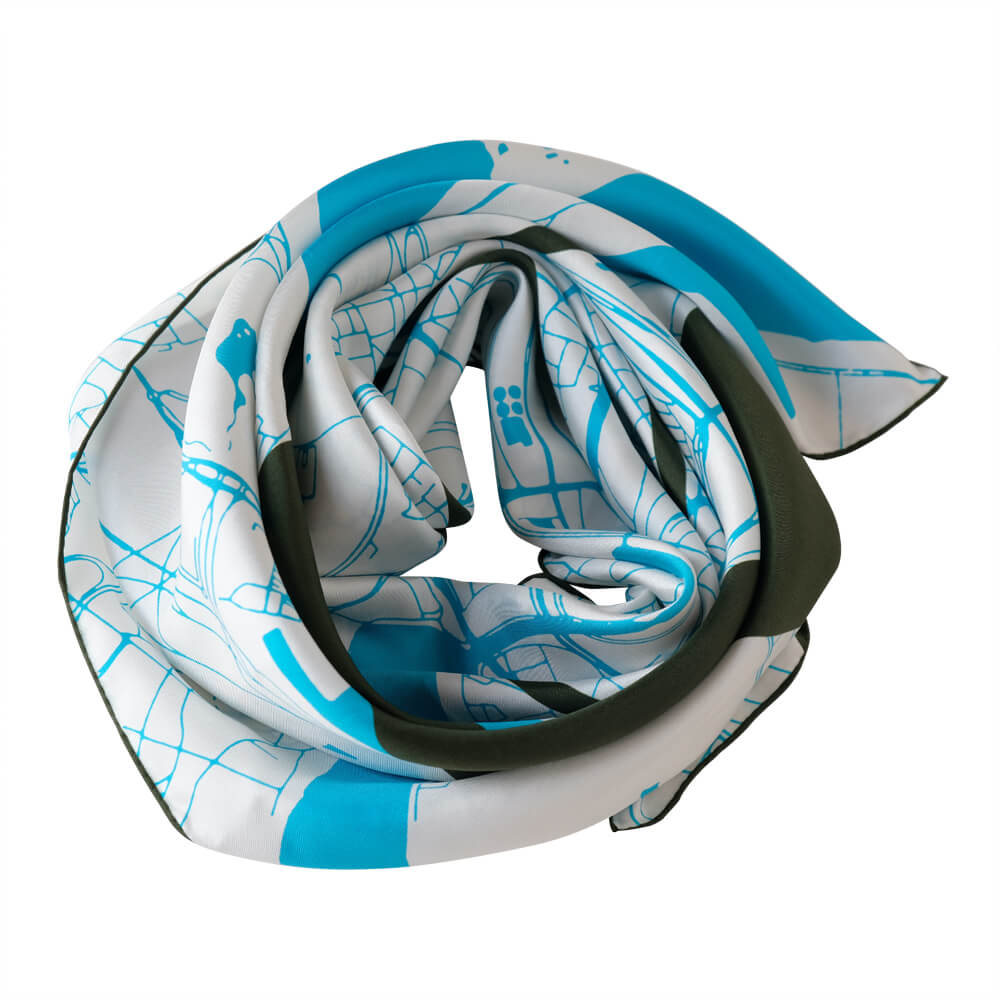 Silk scarf - Antwerp (90×90 cm)