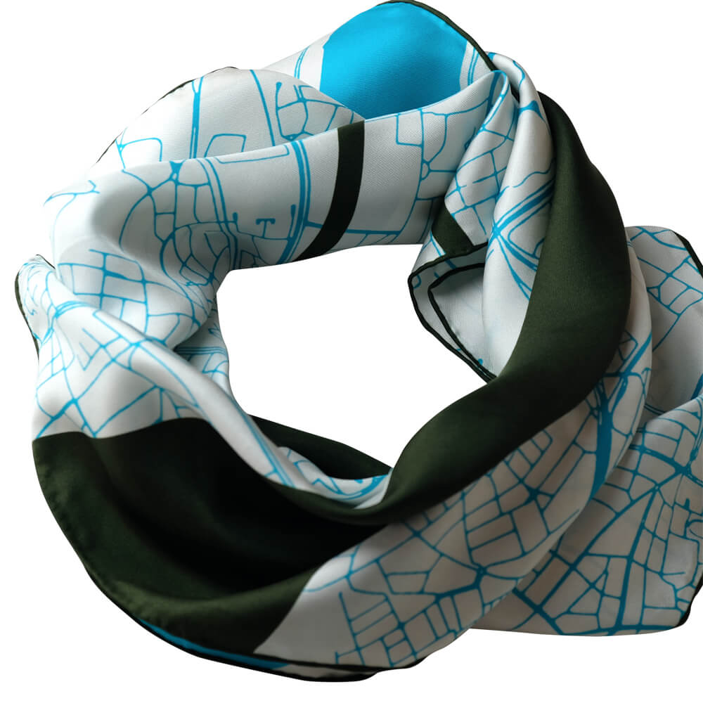 Silk scarf - Antwerp (90×90 cm)